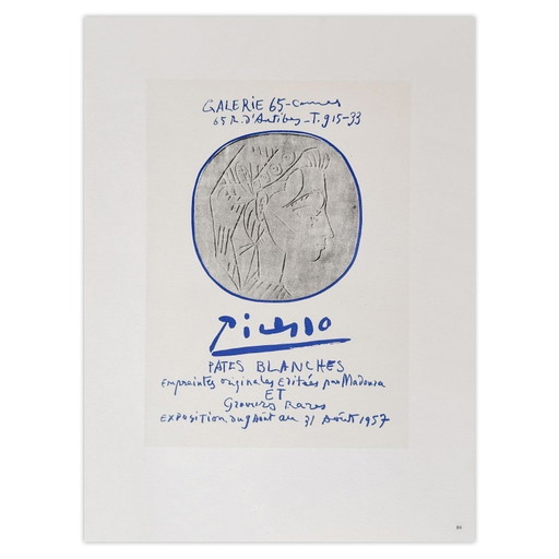 Pablo PICASSO AF 1957 - Pâtes blancheert poster 1959