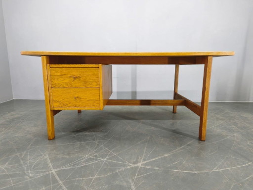 Bureau en chêne GE125 de Hans J. Wegner pour GETAMA, Danemark