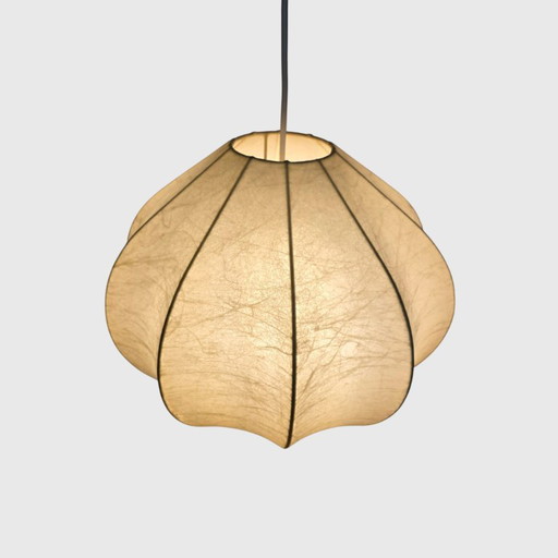 Lámpara colgante Cocoon Vintage de Goldkant – Alemania años 70 – 42 cm – E27 – Lámpara Space Age - en forma de lágrima