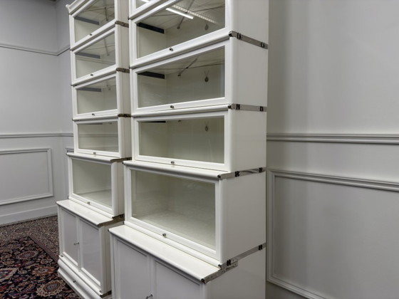 Libreria Originale Inglese Globe Wernicke Bianca – Librerie, Glass, Metal (photo 12 of 20)
