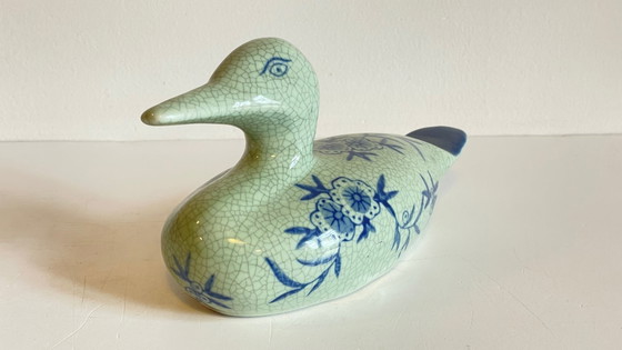 Image 1 of CANARD Céramique Bleu VINTAGE