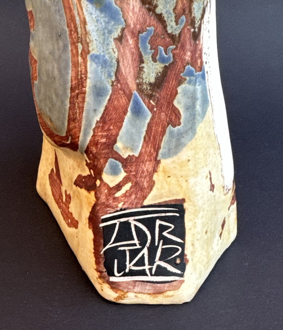 Image 1 of Precioso jarrón de cerámica de mediados de siglo de estilo picassiano