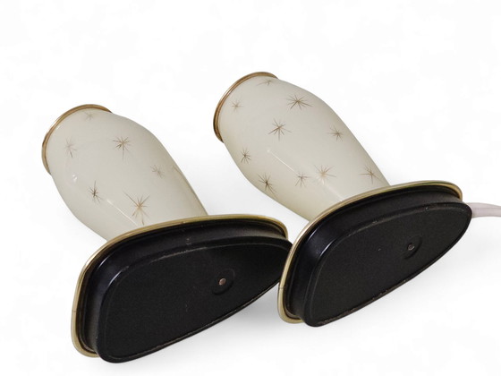 Image 1 of Pair of extremely rare bedside lamps / table lamps, 1950s