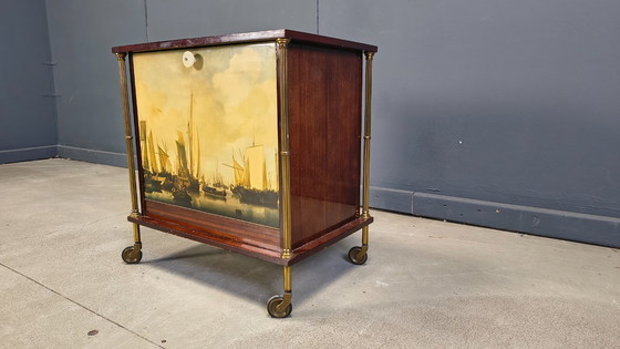 Image 1 of Franse barkast in mid-century modern stijl, jaren 60