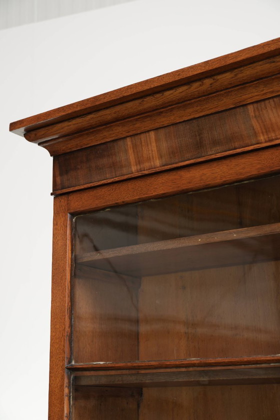 Muy Bonita Librería/Secretario Antiguo Inglés de Roble del Siglo XVIII con Alzado y Cristal Original – Wood (photo 7 of 16)