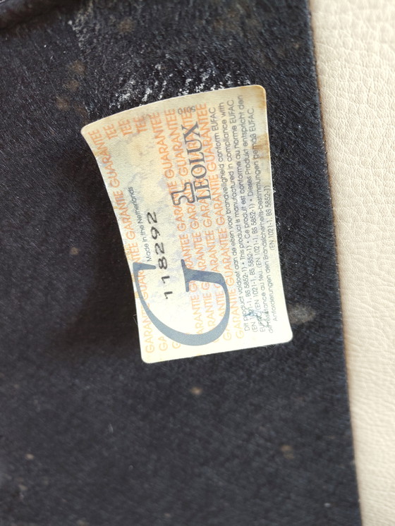 Image 1 of Leolux Tango 1 persoons (loveseat 2pers) lederen bekleding plm 1996 design zeldzaam 