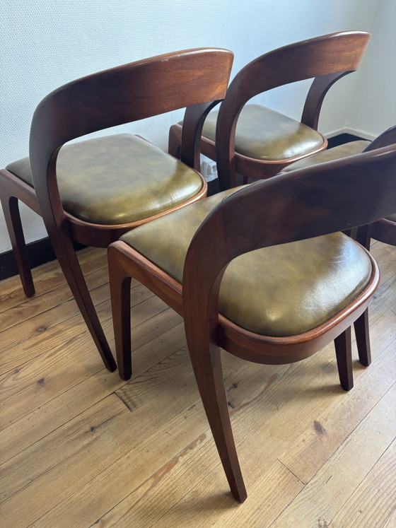Chaises Baumann Modèle Gondole – Chaises de salle à manger, Wood, Skai (photo 10 of 11)
