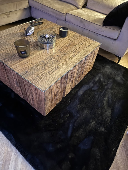 Coffee table sleeperwood block table