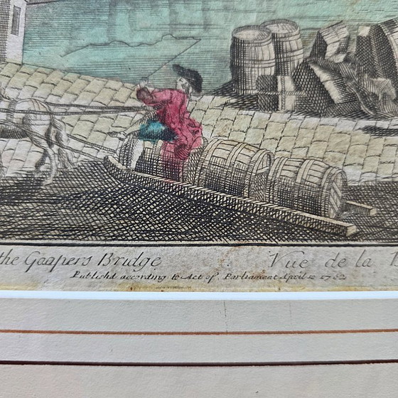 Image 1 of Impresión óptica de la Bolsa de Valores de Róterdam, de 1762.