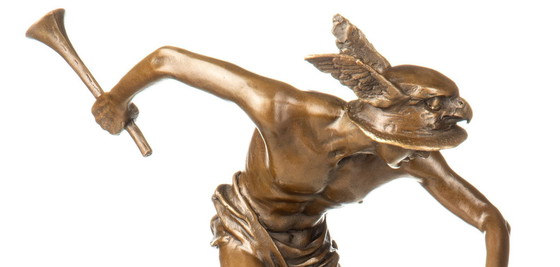 Image 1 of  Mercurius Hermes bronzenbeeld