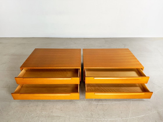 Image 1 of 2x Credenza originale WK Möbel in teak, cassettiera di metà secolo anni &#39;60