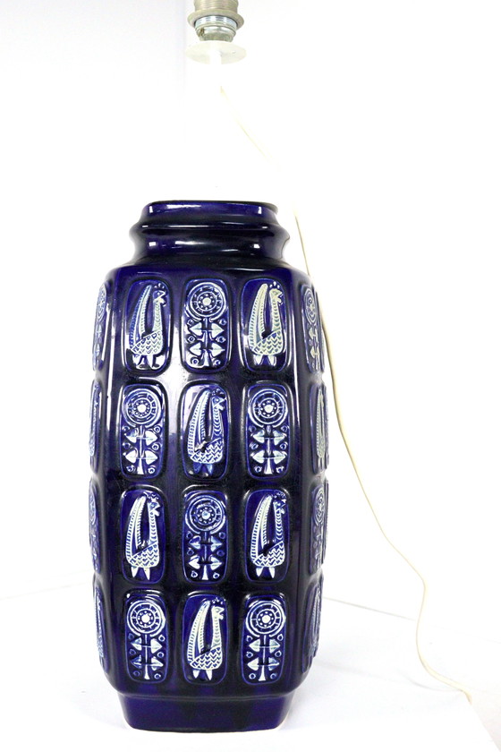 Image 1 of West Germany Ceramic Floor Lamp 942-45 Vintage