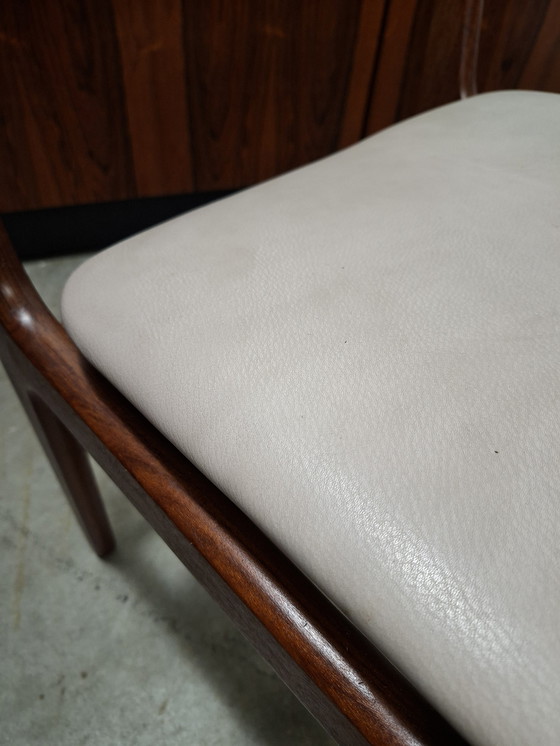 Image 1 of Set di 4 Erik Buch rivestiti in pelle ricondizionati