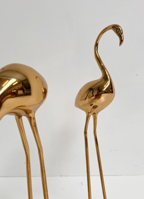 Image 1 of Ensemble de grues en laiton d'Apko, années 1980