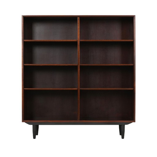 Mahoniehouten boekenkast, Deens ontwerp, jaren 1970, productie: Denemarken