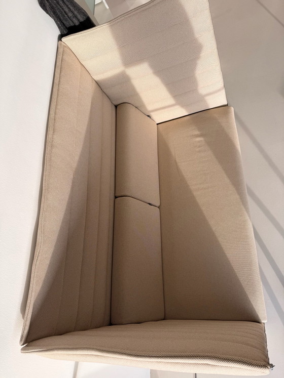 Vitra Alcove Plus Divano 2 posti, Divani acustici, Tessile, Cromo, Beige (foto 8 di 8)