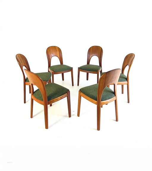 6X Gerestaureerde Morten Chair, Niels Koefoed