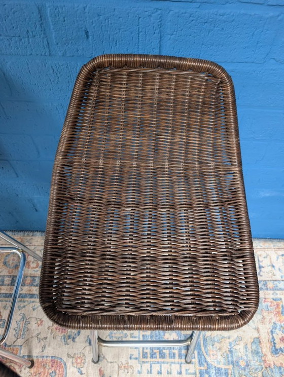 Vintage Barkruk, Dirk Van Sliedregt Voor Rohé Noordwolde, Jaren 60 – Barkrukken, Rattan (photo 17 of 20)