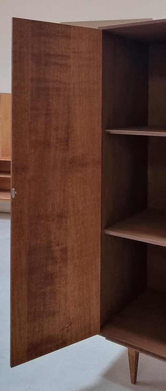 Kleiderschrank Arvid, Kleiderschränke, Holz, Braun, Mid Century Modern (Foto 10 von 15)