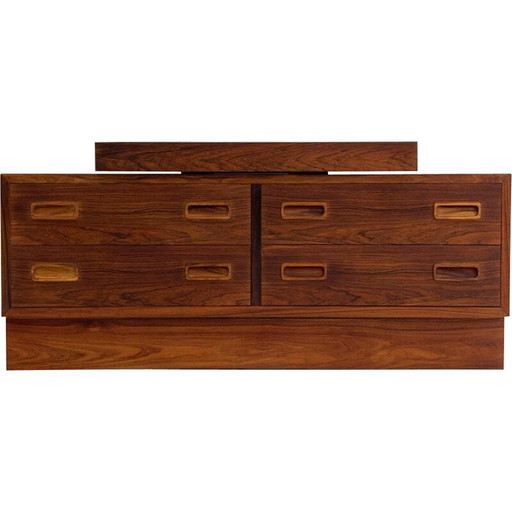 Vintage palissander TV-meubel van Hundevad, Denemarken 1960
