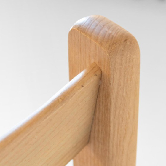 Image 1 of 4x Satz italienische Eichenstühle mit Wiener Strohsitzen, 1970er Jahre