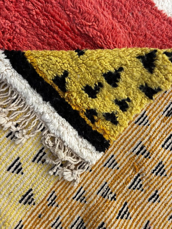 Image 1 of Colorful Moroccan Wool Rug 160x240 cm – Handwoven Berber Carpet, Modern Abstract Boho Style, Authentic Wool Area Rug