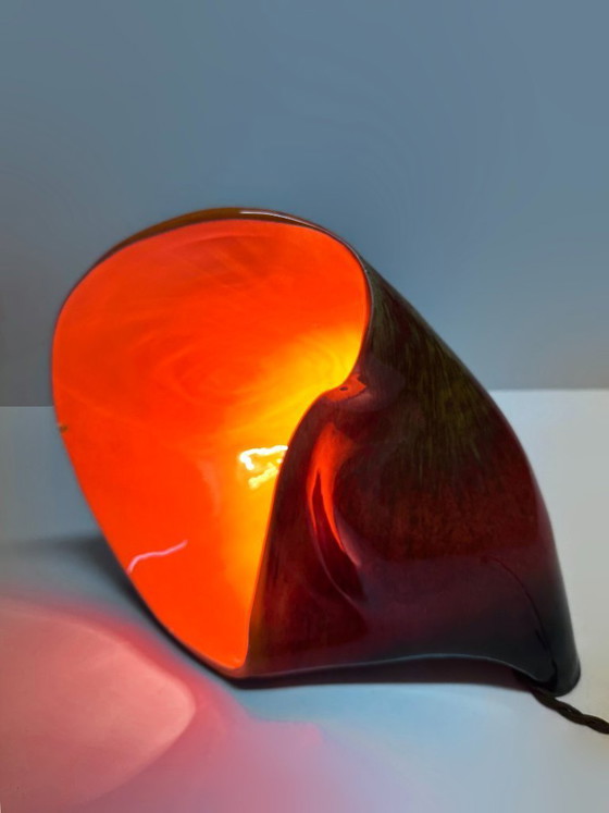 Image 1 of Vallauris ceramic seashell lamp. France, 1970s