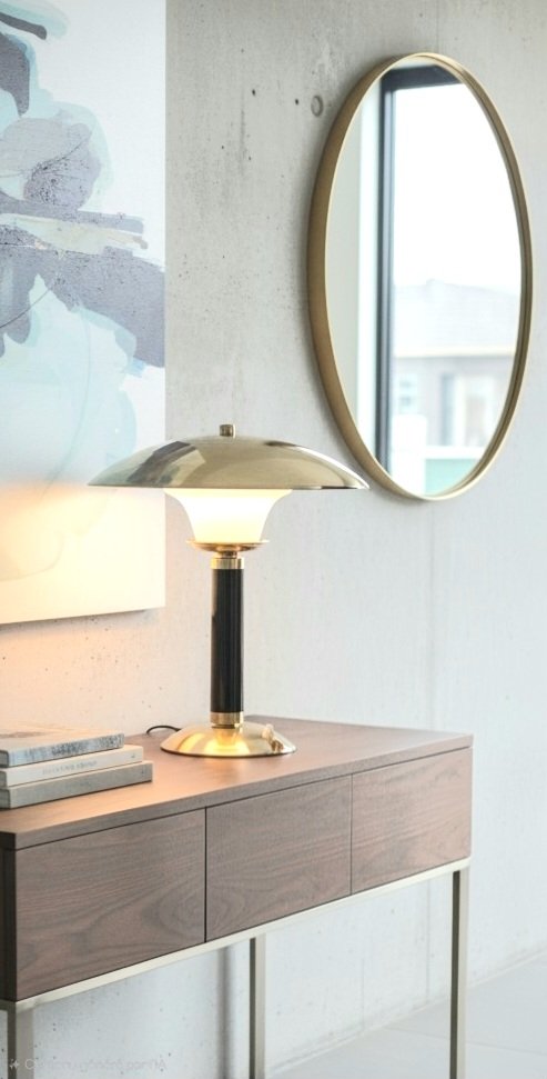 JUMO Grand Luxe Lamp - Brass And Plexiglas - 1960s – tafellampen, Metal (photo 2 of 15)