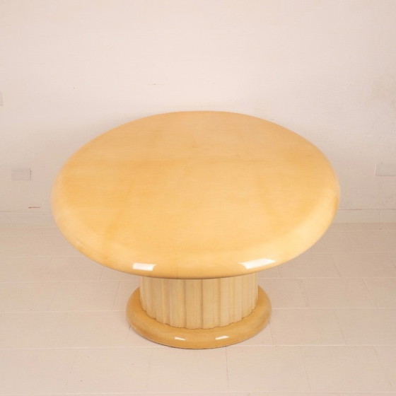 Image 1 of Raro Tavolo in pergamena di Aldo Tura per Tura Milano 1960