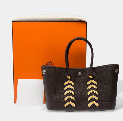 Borsa HERMES Garden Party in cuoio marrone - 103323