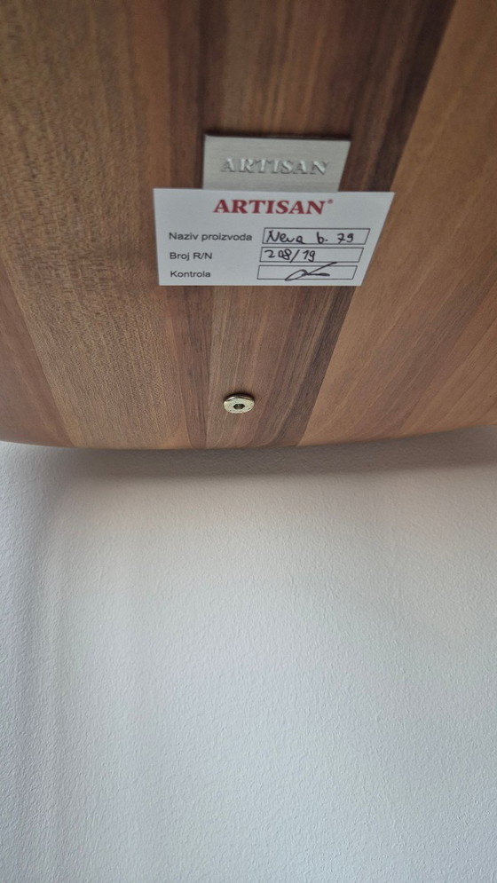 3 x Artisan Neva Hocker, 79 cm hoch, mit Ledersitz und schwarzer Fußstütze, in sehr gutem Zustand (photo 22 of 24)