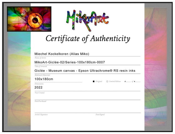 Image 1 of MikoArt-Giclée-02/Series-180x100cm-0007