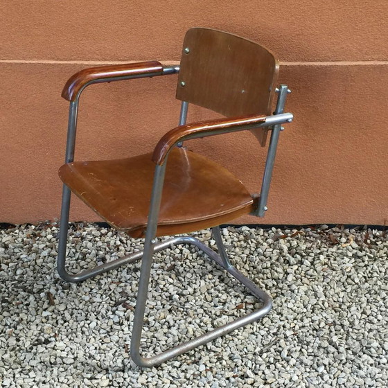 Poltrona modernista nello stile di Marcel Breuer, anni '30 – Poltrone, Wood, Art Deco (photo 4 of 5)