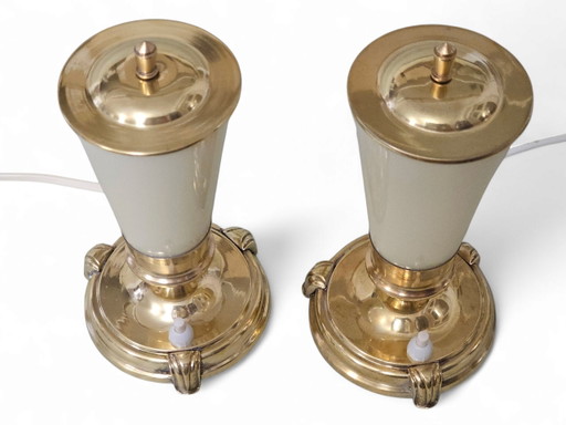 Pair of Art Deco table lamps / bedside lamps, 1930s