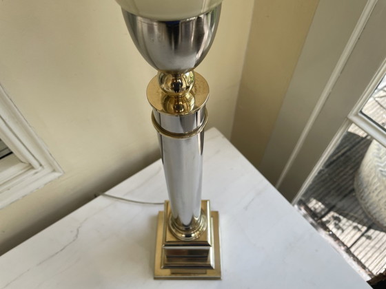 Image 1 of Lampada da tavolo a luce abbagliante Maison Jansen 1970, francese