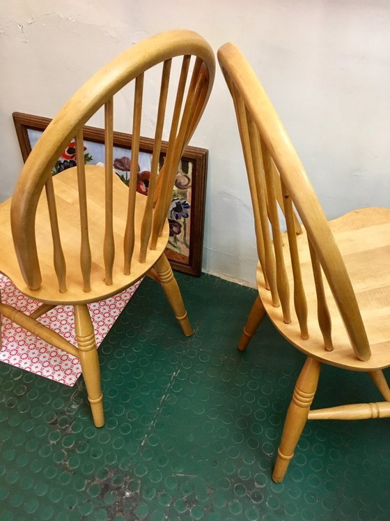 Coppia di sedie Windsor vintage – Sedie da pranzo, Wood (photo 5 of 8)