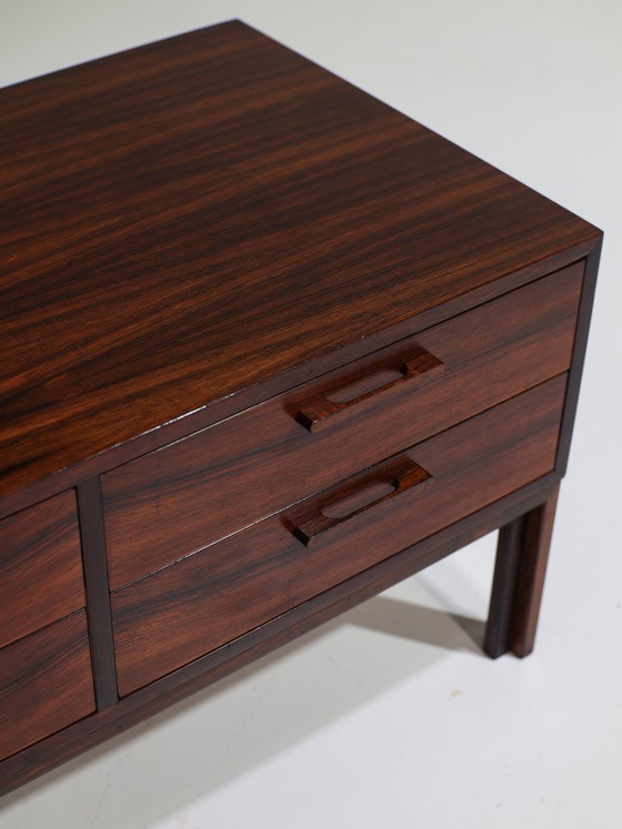 Image 1 of Cassettiera bassa Kai Kristiansen, mobile da ingresso in palissandro