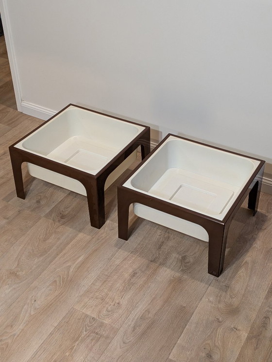 Image 1 of Par de mesas auxiliares "Flair" de Marc Held para Prisunic, 1972 - Space Age Design