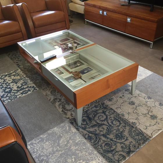 Design Couchtisch, Couchtische, Chrom, Holz, Braun (Foto 5 von 5)