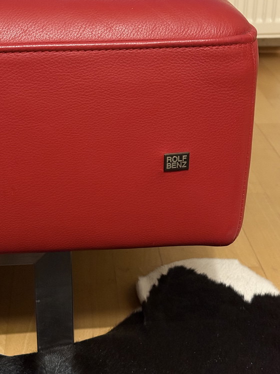 Image 1 of Rolf Benz leren bank