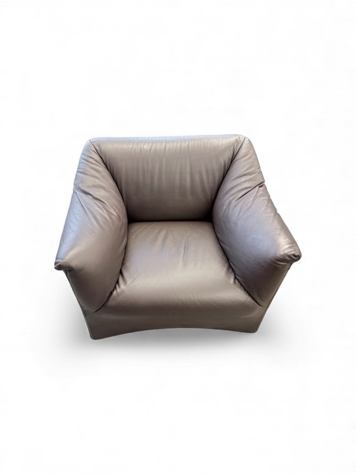 Silla Tentazione de cuero de Mario Bellini para Cassina, años 70