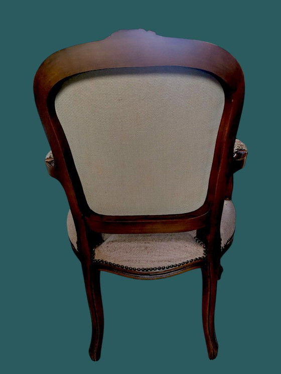 Image 1 of Chaise ancienne de style Louis XV