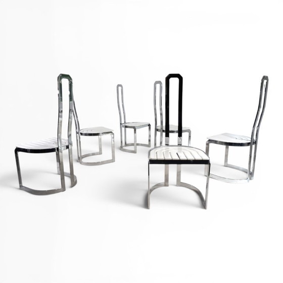 Image 1 of Set di 6 sedie da pranzo postmoderne Allmilmö, 1980