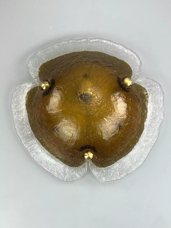 Image 1 of 60's 70's Peill & Putzler Plafonnier Verre Space Design Lampe