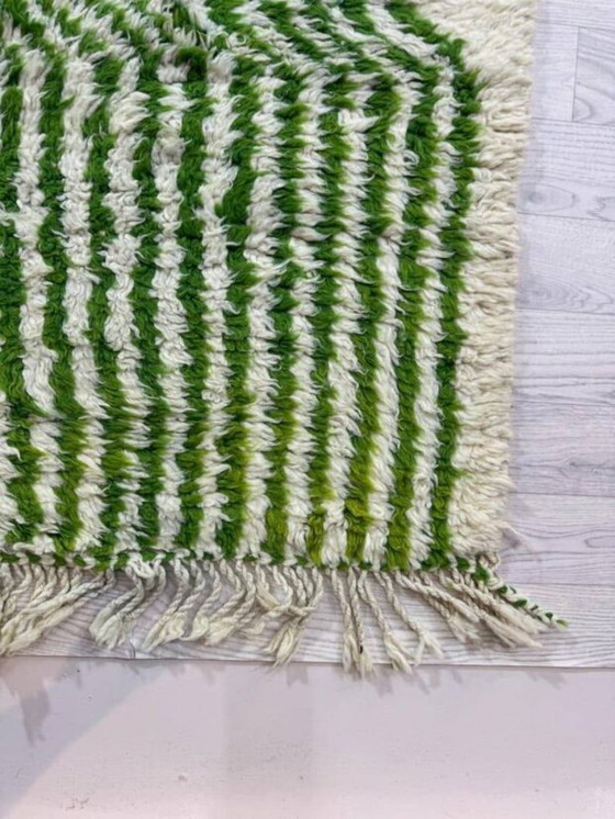 Image 1 of Cremefarbener marokkanischer Teppich mit geometrischen Mustern, 250 cm x 150 cm