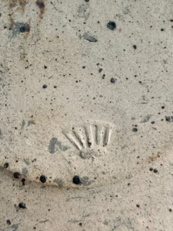 Image 1 of 1x Piatto in ceramica vintage Pierre Digan - Piatto unico in gres artigianale