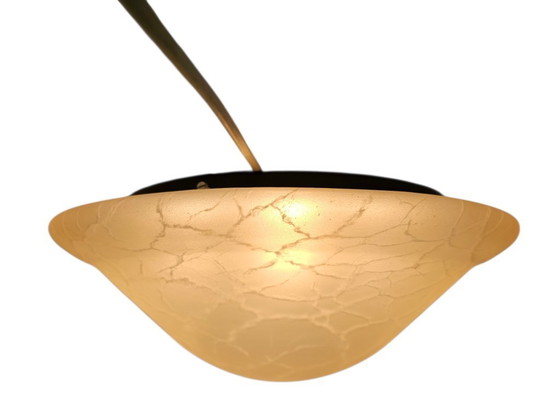 Image 1 of Massive - Belgio - Lampada da soffitto XL - vetro smerigliato - fungo - anni '80