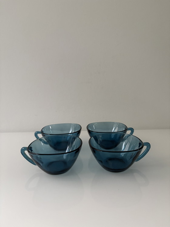 Set unico di tazze e piattini vintage anni '60, marca Vereco – Accessori da tavola, Glass (photo 12 of 15)