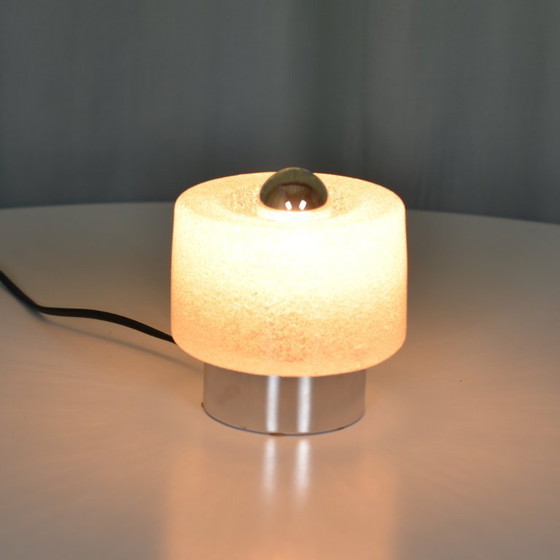 Image 1 of lampada da scrivania in vetro satinato