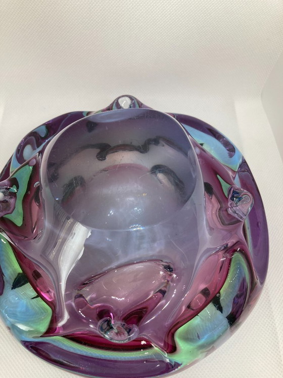 Image 1 of Trinket dish/shell-shaped ashtray in Murano glass, 1.4 kg, Italy, 1970